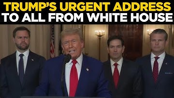 Trump LIVE: US President Donald Trump Urgent Address To The World From White House | Russia | China