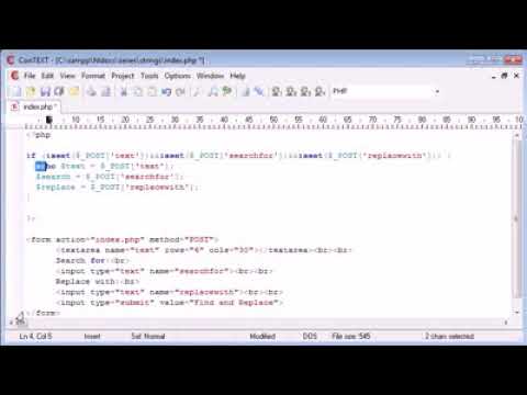 Beginner PHP Tutorial   55   Creating a Find and Replace Application Part 2   YouTube