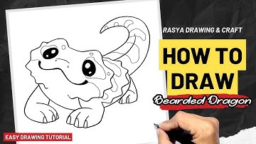 How to draw Bearded Dragon