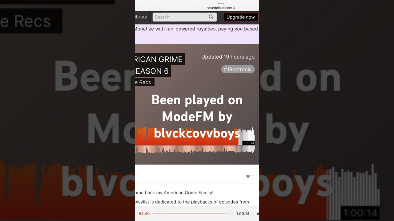 been in Radio ModeFM played by blvckcovvboys