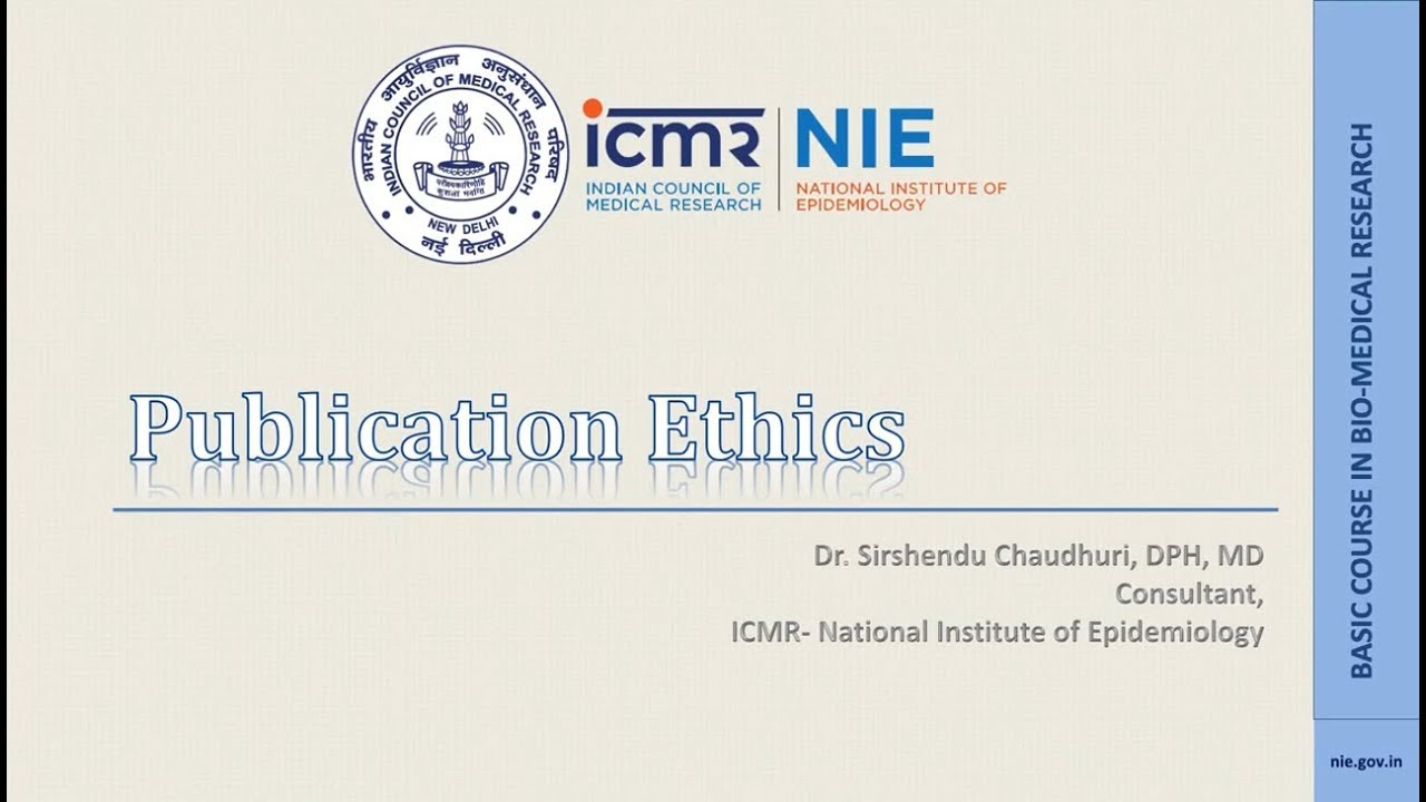 23 Publication Ethics - YouTube
