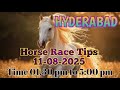 HYDERABAD RACE TIPS 11-08-2025 || TIPS WITH ANALYSIS || FREE HORSE RACE TIPS || #hyderabadracetips
