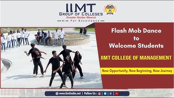 Flash Mob | Welcome Freshers 2022 | IIMT College of Management, Greater Noida