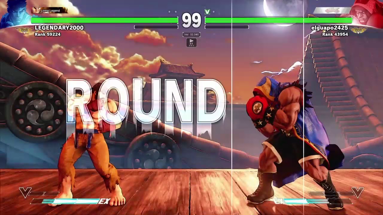 SFV-FT2 S2.5 LEGENDARY2000 (Ryu) VS elguapo2425 (Rog)