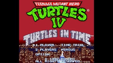 [HD][SNES] Teenage Mutant Ninja Turtles IV (4) : Turtles in Time - Introduction / Opening