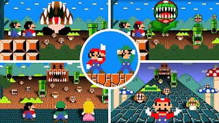 Cat Mario: Super Mario Bros. but Team Mario Jump turn to Monsters ( All Episodes )