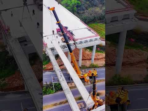 Highway bridge hoisting process- Good tools and machinery make work easy