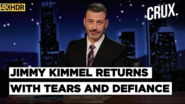 Jimmy Kimmel Returns To Late Night, Defends Free Speech In Emotional Monologue | Charlie Kirk | 4K