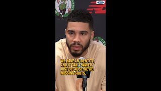 Jayson Tatum: C's identity can't 'waver' just because team is missing shots 🗣️
