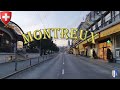 Driving Montreux Switzerland end of winter 🇨🇭 | 4K City Drive