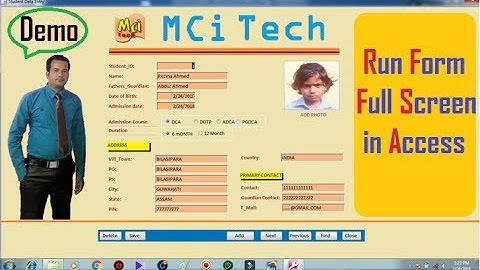 How to RUN form full screen in MS Access | step by step