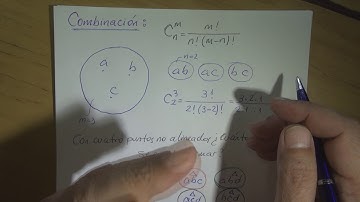 Combinatoria : Permutación. Variación. Combinación (Sin repetición).