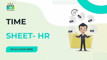 CA Cloud Desk HRMS | Timesheet Entry & Lock Period Settings