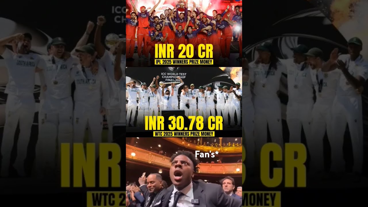 Difference Between IPL 2025 WTC Winner S Prize Money Cricket Rcb Ipl2025 Wtc2025 Ict