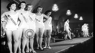 Annual Beauty Pageant organized by the National Press Photographers Association i...HD Stock Footage