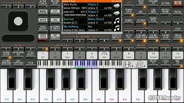 Nelluri nerajaana song cover mobile piano tutorial  by djdichu psd