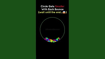 Circle Gets SMALLER With Each Bounce (wait until the end...😱)
