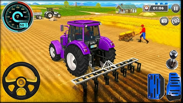 Modern Tractor Farming Driving Simulator 3D - New Tractor Games - Android  Gameplay 