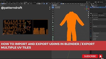How to import and export UDIMs in Blender / Export Multiple UV tiles