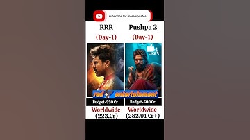 RRR VS pushpa 2 1st day box office collection 🤜🤛 | #shorts #rrr #pushpa2