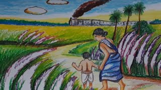 Apu Durga train scenery || Bengali Classic movie Scene | Pather Panchali | Satyajit Ray screenshot 2