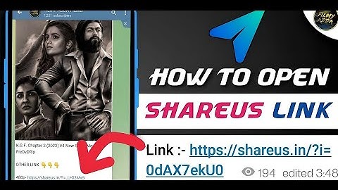 How to open shareus link || explained in easy step || see fast