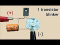 Power led blinker using 1 transistor