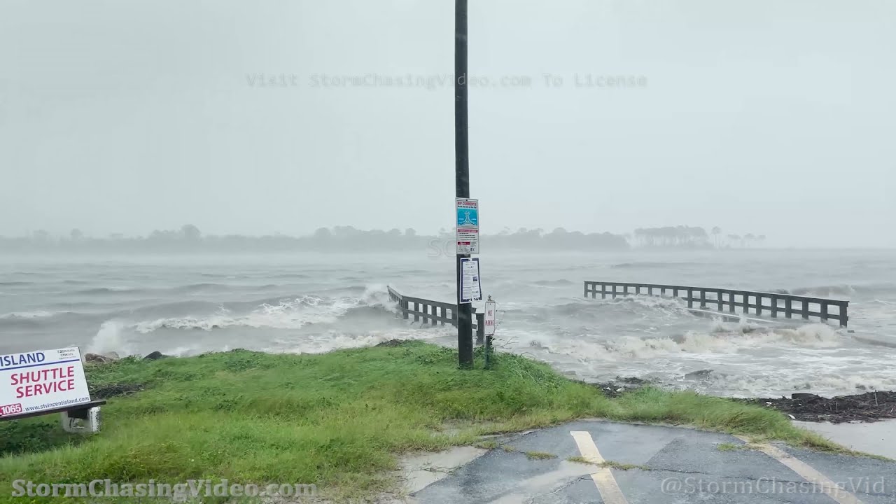 Tropical Storm Fred Hitting Port Saint Joe - 8/16/2021