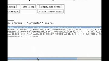UST (User Space Trace) dynamic tracing and embeded webserer
