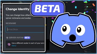 Get NEW Discord Server Identity Avatar Customization Beta (Exclusive to Nitro)