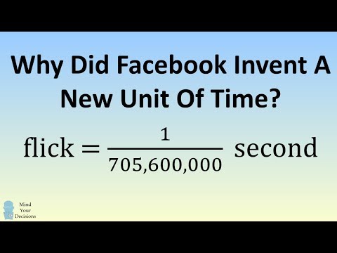 Facebook이 수학으로 설명하는 새로운 시간 단위를 발명 한 이유
