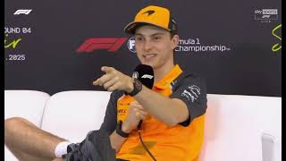 Esteban Ocon, Oscar Piastri, Lance Stroll Driver Press Conference | 2025 Bahrain Grand Prix F1