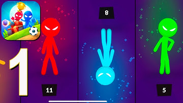 Stickman Party: 4 Player Games - Gameplay Walkthrough Part 1 - Tournament (iOS, Android)