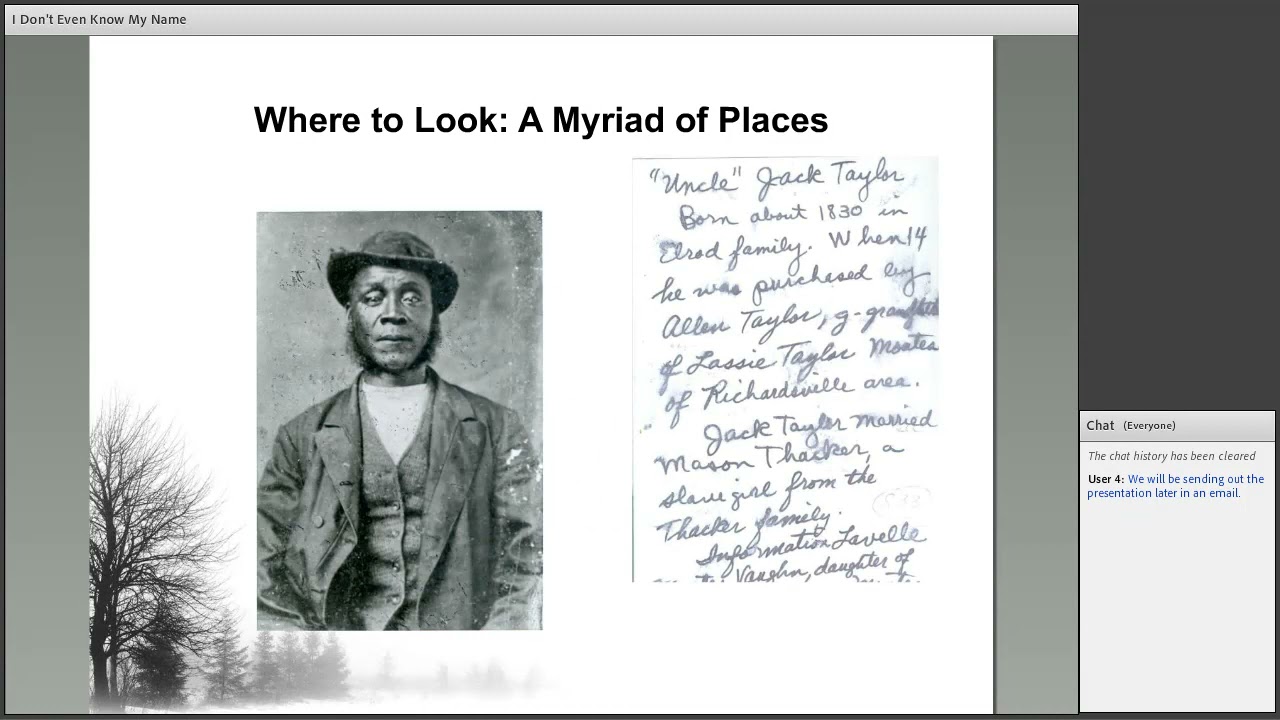 Finding a Past: First Steps in Researching African American Roots and Resources