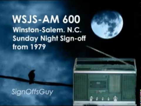 WSJS-AM 600, Winston-Salem NC Sign-off from 1979