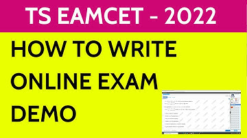 How to write TS EAMCET 2022 CBT - Computer Based Test | Online Test - Demo - Mock Test