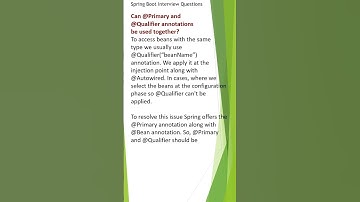 When to use the @Primary annotation with @Qualifier? #springboottutorial #javainterviewquestions