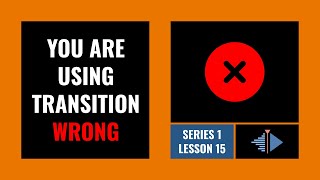 Dont apply transition like this in Kdenlive | Kdenlive beginner tutorial