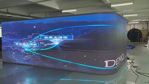 Lecede indoor 3D corner arc HD led display is aging test for Shopping mall Store.#3D #Leddisplay