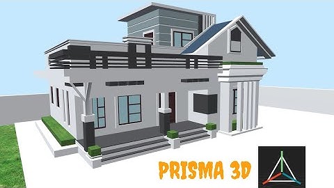 Low Poly Modern House/How to make/in Prisma3d//3D House Model