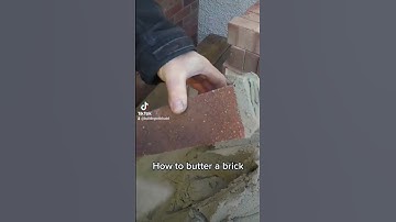 BUTTER A BRICK (TUTORIAL) #construction #bricklaying #howto #diy #tutorial #tutorials #learn