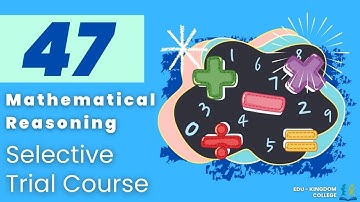 Edu Kingdom College Selective Mathematical Reasoning 47 Video