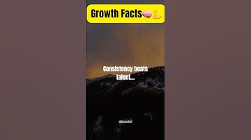 Why Consistency Always Wins 🏆 | Growth Fact. #growthmindset #selfimprovement #inspomind #shorts
