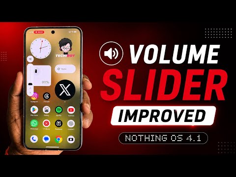 Nothing OS 4.1 Volume Slider is Improved! 🔥