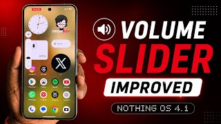 Nothing OS 4.1 Volume Slider is Improved! 🔥