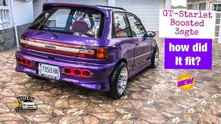 How did it fit? Barney's 2 Liter 3SGTE in his Toyota Starlet? || Mandeville drift show!