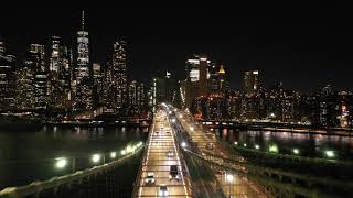 4k Stockfootage | Drone shot of the Brooklyn Bridge - No Copyright