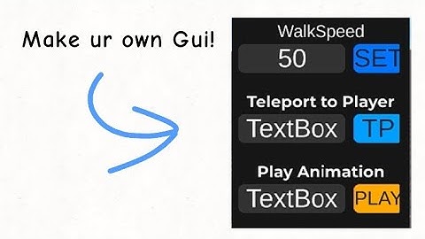 How to make your own Roblox Gui script tutorial(Very Easy) Part 1