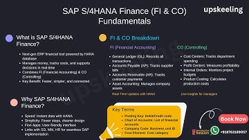 SAP S/4HANA Finance (FI & CO) Fundamentals for Beginners | Upskeeling