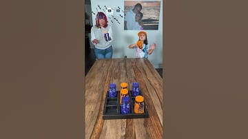 Catch the Ping Pong Ball Tic Tac Toe! 🎃🦇 #fungame #funtime #tictactoe